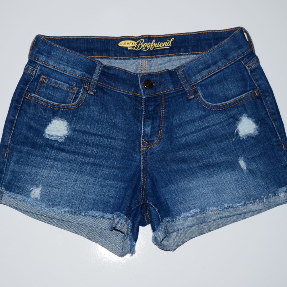 Old Navy Cuffed Boyfriend Jean Shorts